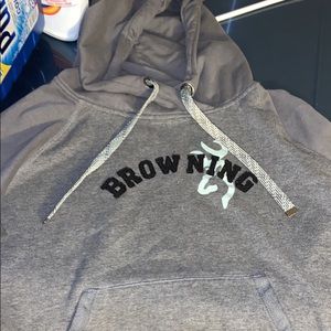 Women’s browning sweater, grey and teal